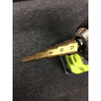 High Speed Steel Stepped / Tapered Boring Bit 4mm To 12mm