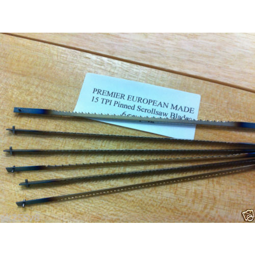 Scroll Saw Blades 15 TPI Pinned End Free Shipping