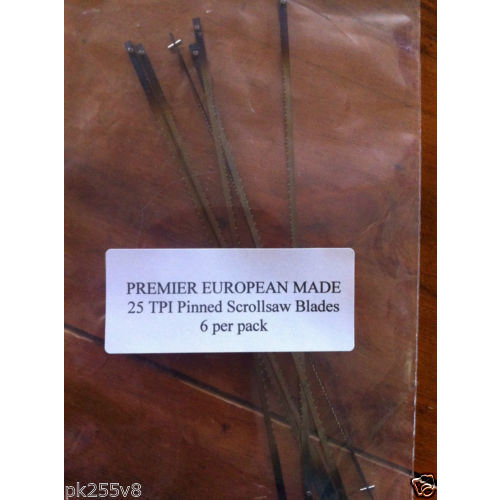 Scroll Saw Blades 25 TPI Pinned End Free Shipping