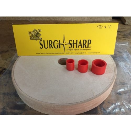Surgi Sharp 8" Fully Covered Leather Sharperning Wheel USA