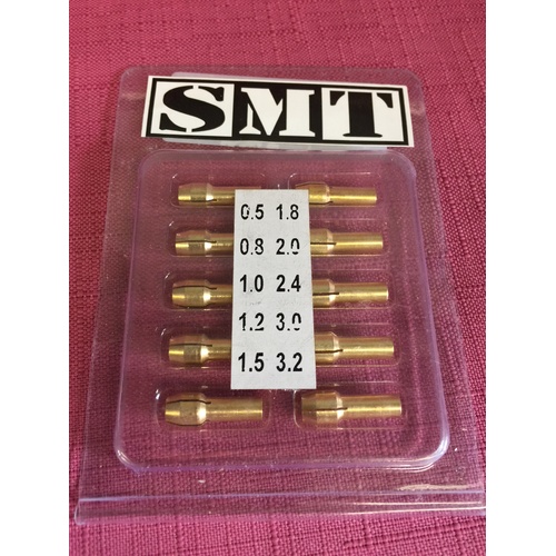 Mini 10 Piece Router Bit Collett Set. FREE POST