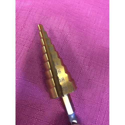 High Speed Steel Stepped / Tapered Boring Bit 4mm To 20mm