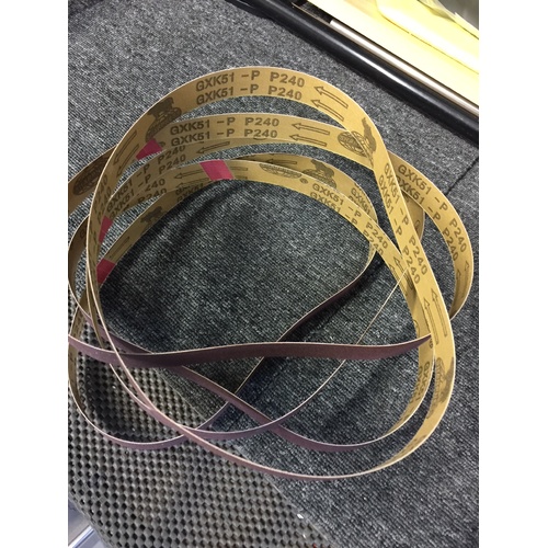 SONIC 1" X 30" SANDING BELTS 5 PACK MIXED GRITS "YOU CHOOSE GRITS"