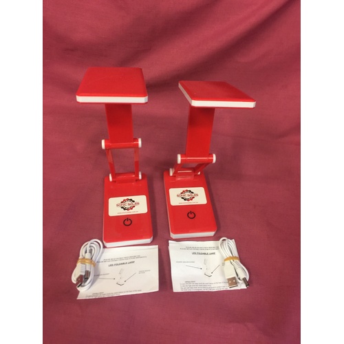 Rechargeable 30 LED "BRIGHT" Desk/Work Lamp 2 Pack