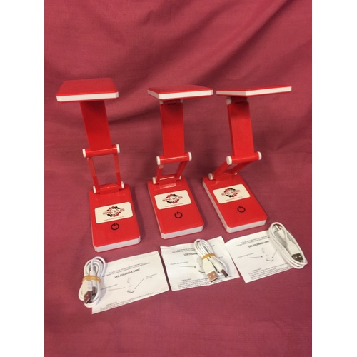 Rechargeable 30 LED "BRIGHT" Desk/Work Lamp 3 Pack 